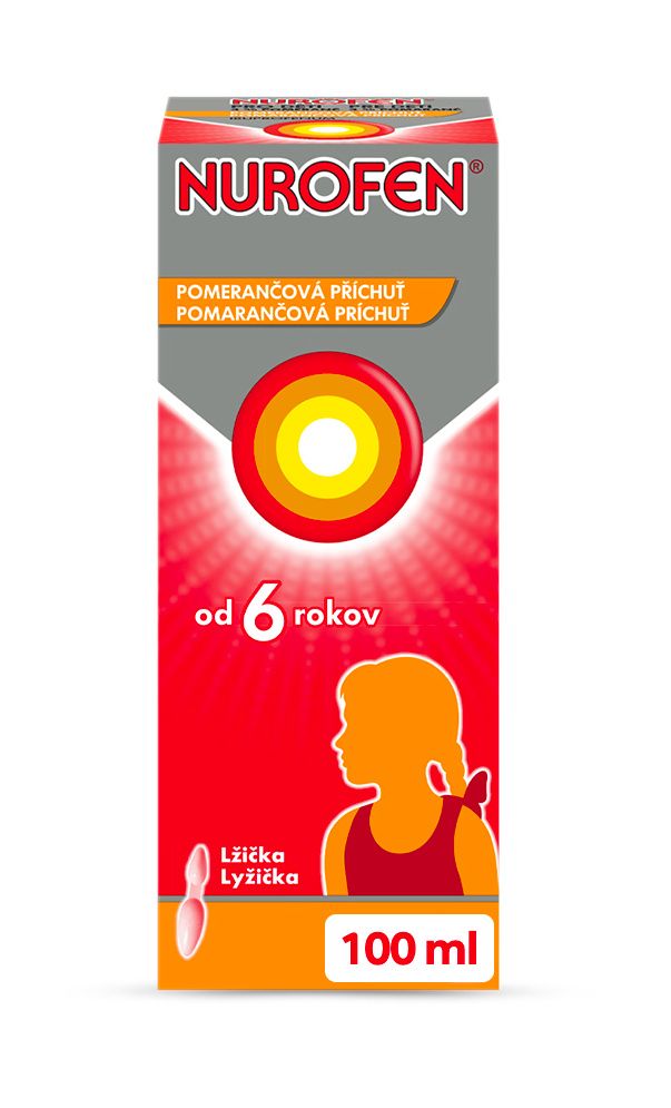 Nurofen pro děti 4 % pomeranč suspenze 100 ml