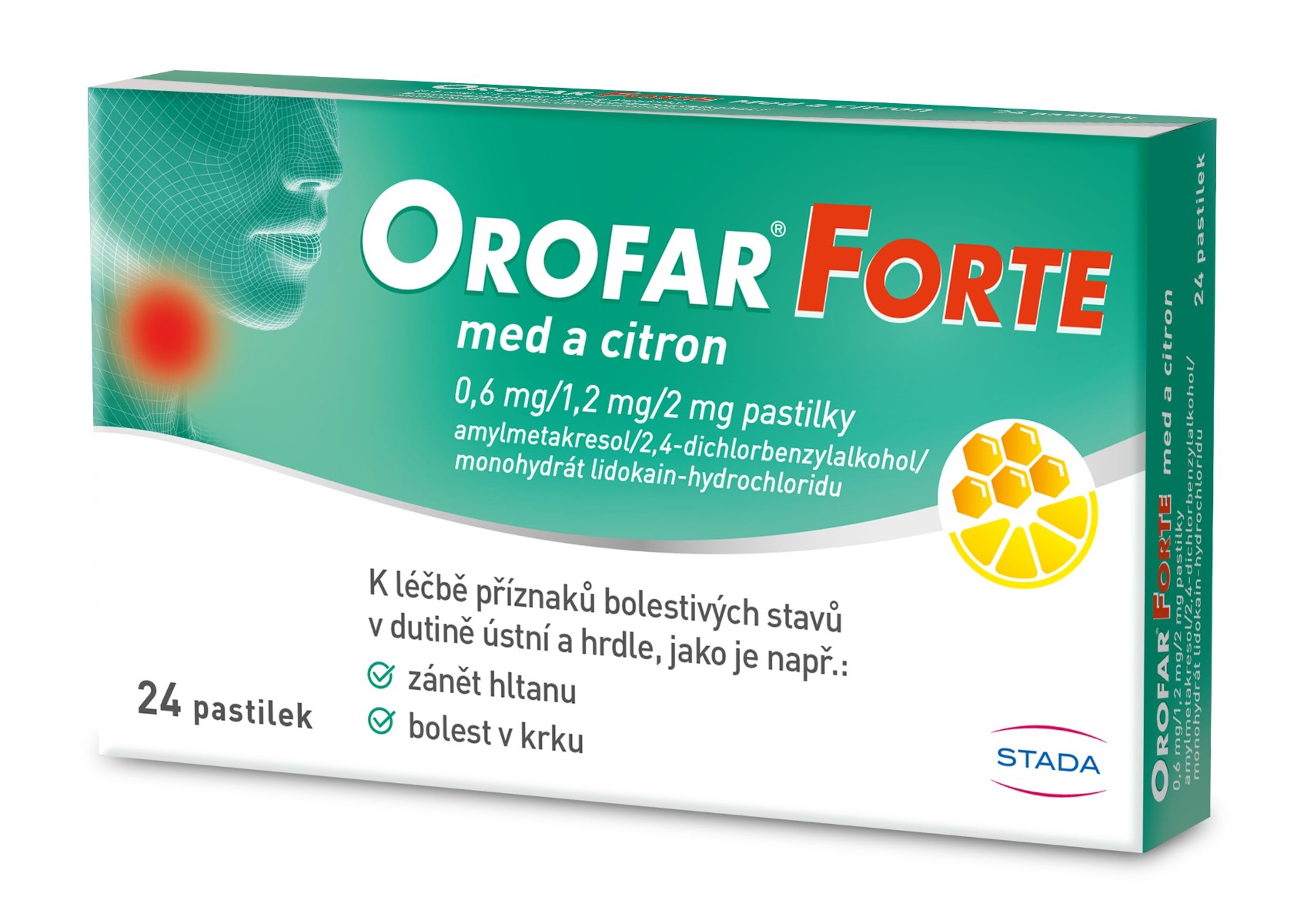 Orofar Forte med a citron 24 pastilek
